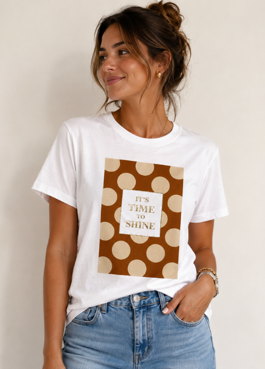 T-SHIRT EM ALGODÃO COM ESTAMPADO RETRO - ALIBY