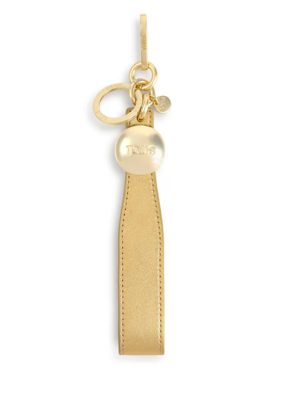 PORTA-CHAVES METAL BALL EM DOURADO - TOUS