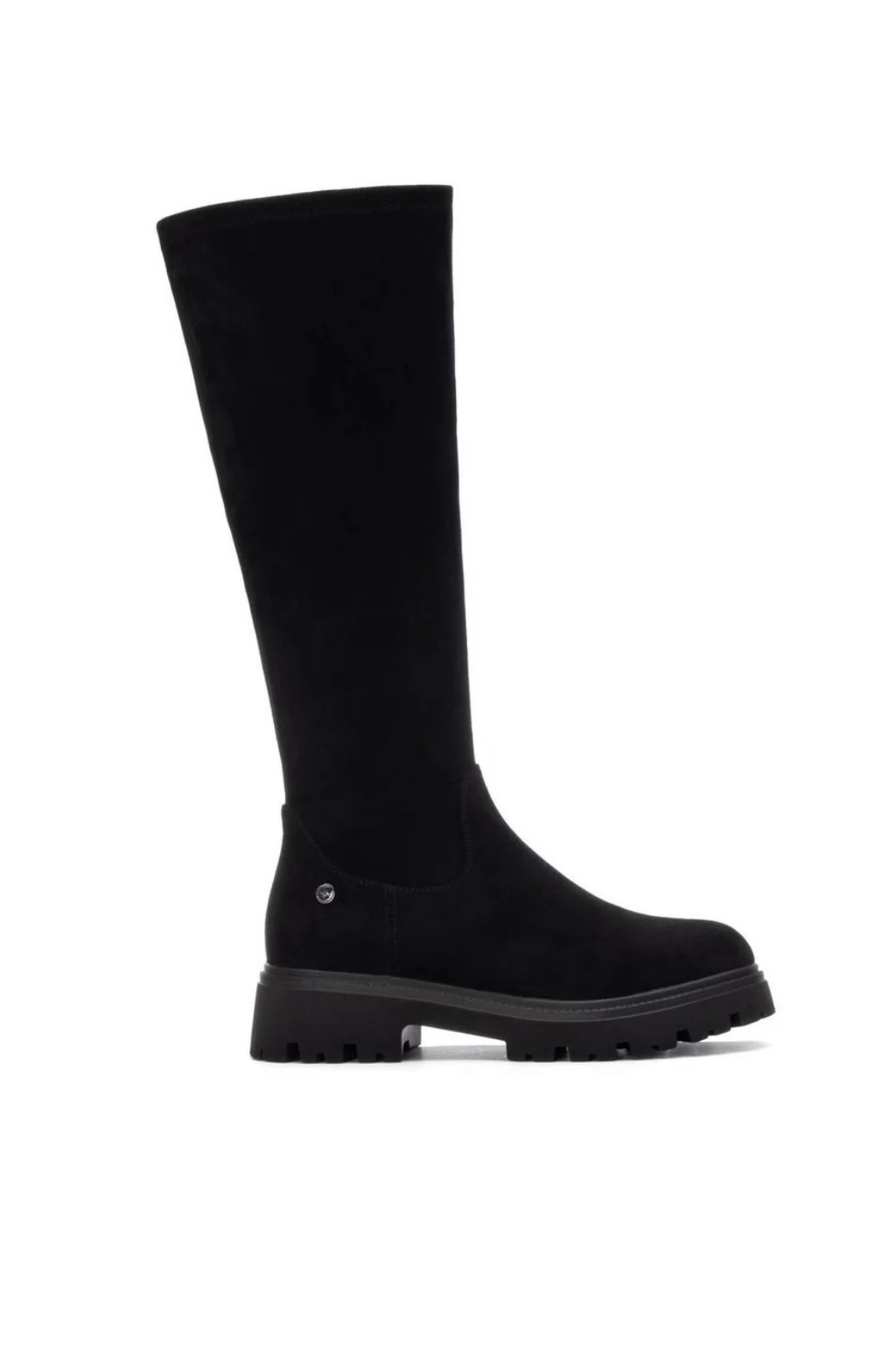 BOTA CANO ALTO RASO EM CAMURÇA MACIA - XTI shoes