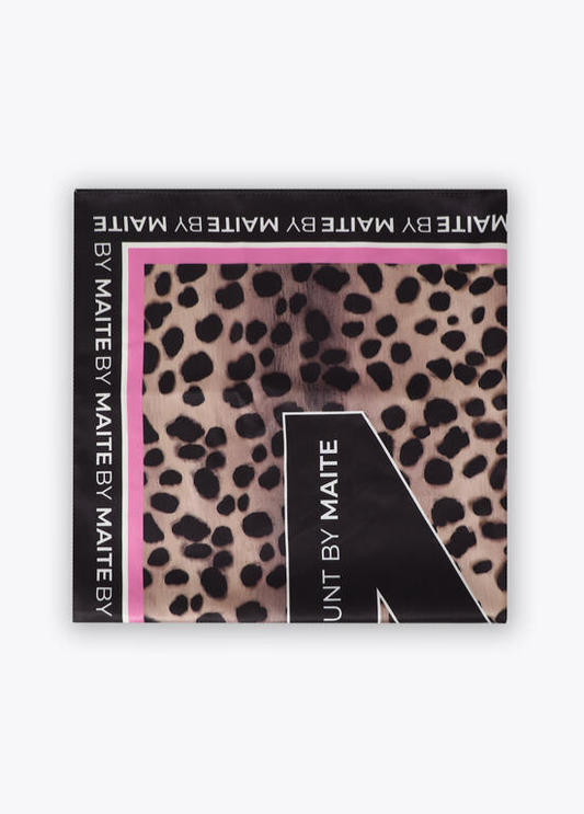 LENÇO ESTAMPA ANIMAL PRINT 55x55CM BY MAITE - LOLA CASADEMUNT