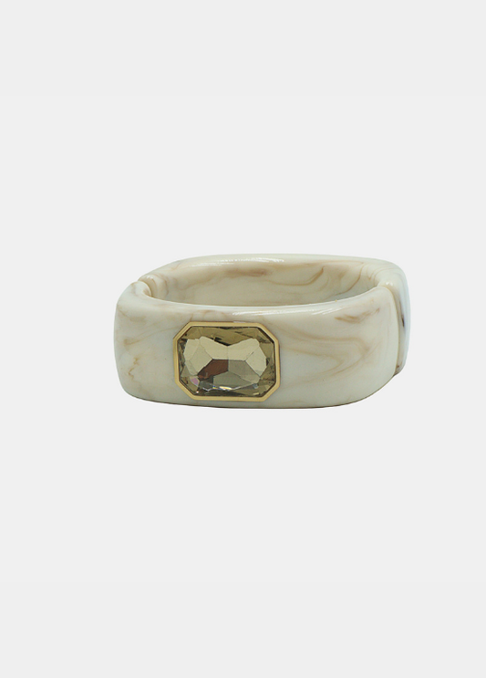 PULSEIRA EM ACRÍLICO COM PEDRA BRILHANTE NO TOPO - ALIBY