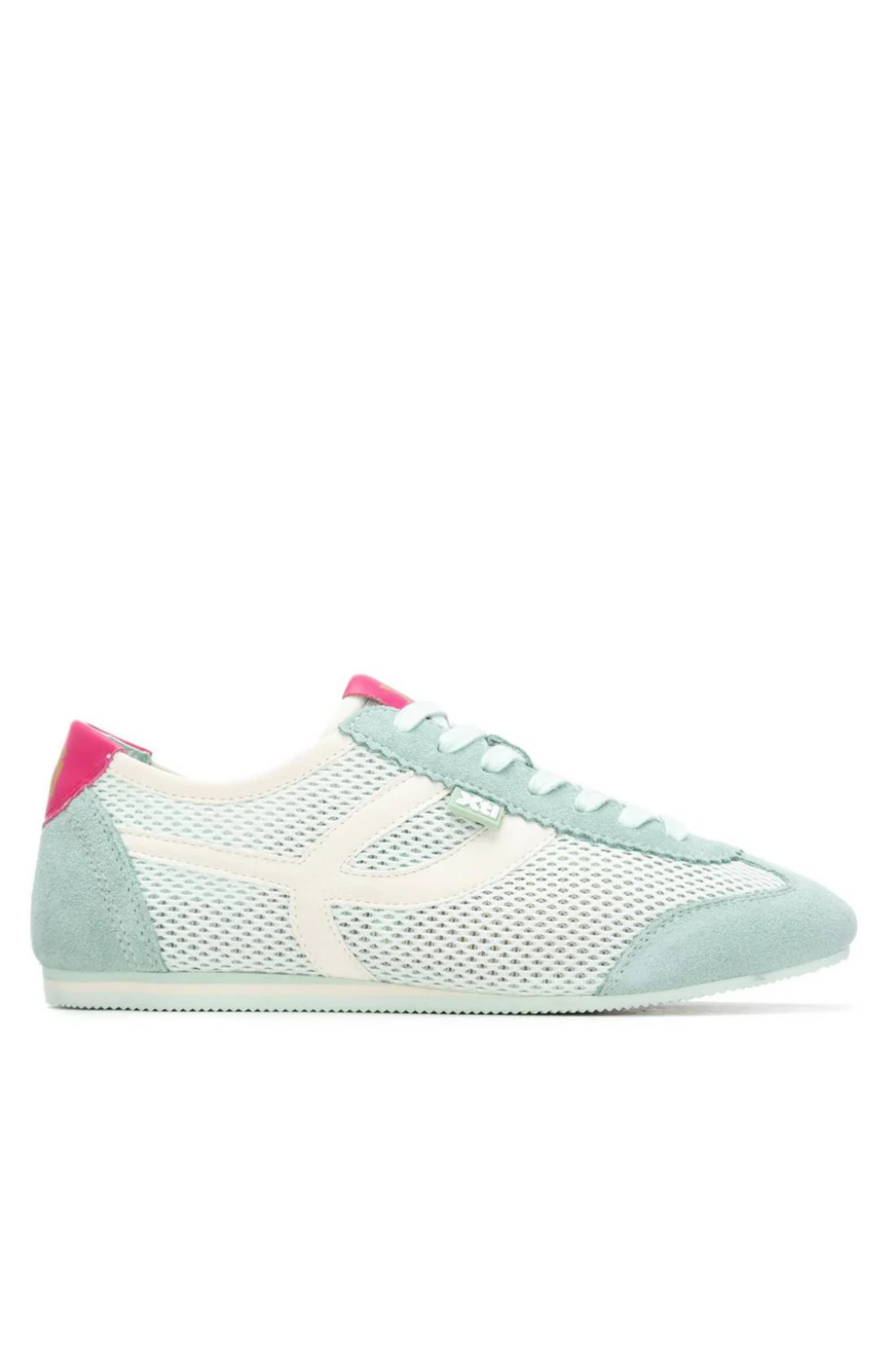 TÉNIS EM REDE VERDE ÁGUA COM CONTRASTE ROSA - XTI SHOES
