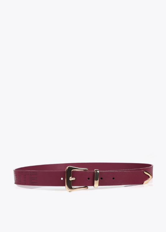 CINTO EM ECOPELE BORDEAUX - LOLA CASADEMUNT