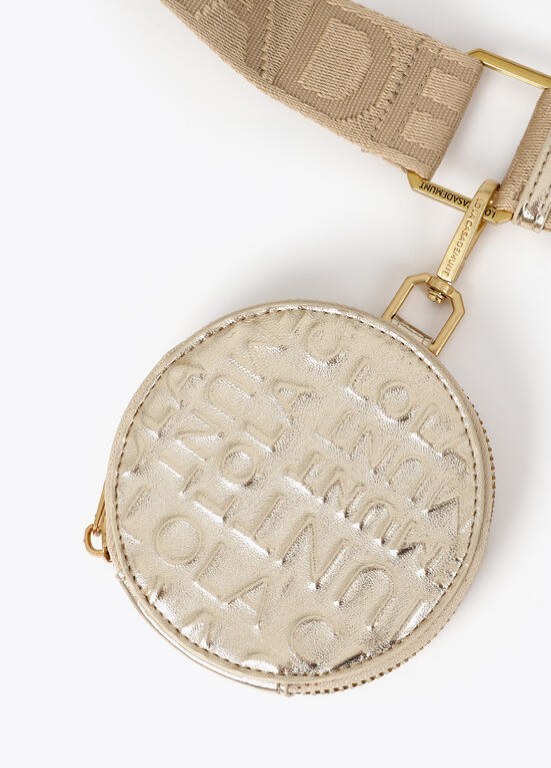 BOLSA TELEMÓVEL EM ECOPELE DOURADA LC - LOLA CASADEMUNT