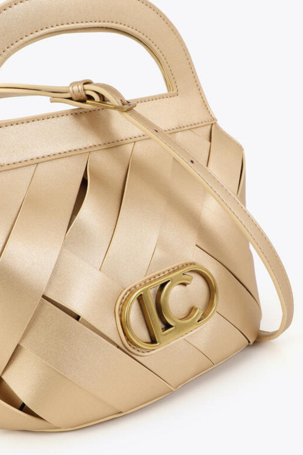 MALA DOURADA ENTRAÇADA - LOLA CASADEMUNT