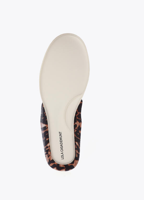 TÉNIS CASTANHOS COM LEOPARDO E DOURADO LC - LOLA CASADEMUNT