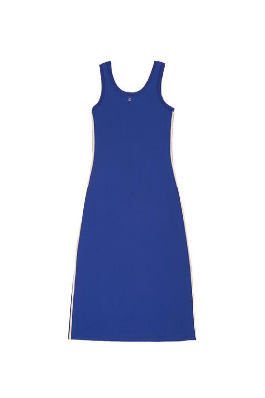 VESTIDO COMPRIDO AZUL EM MALHA COM DETALHES LATERAIS - LOLA CASADEMUNT