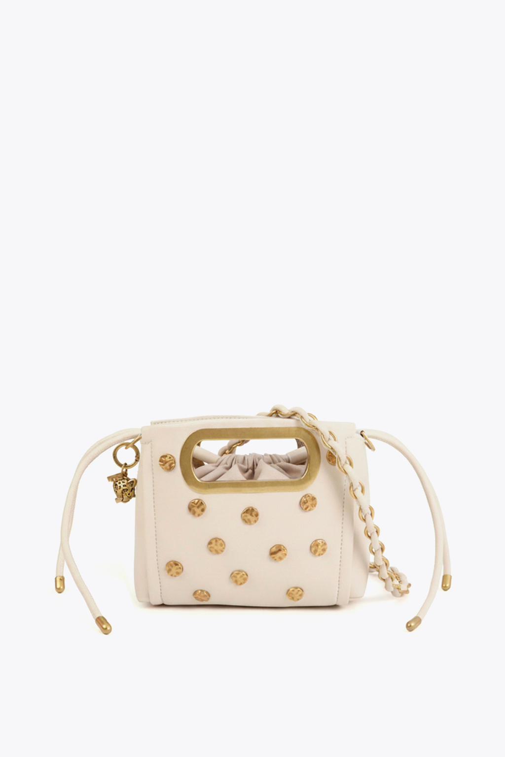 BOLSA DE ECOPELE COM TACHINHAS DOURADAS - LOLA CASADEMUNT