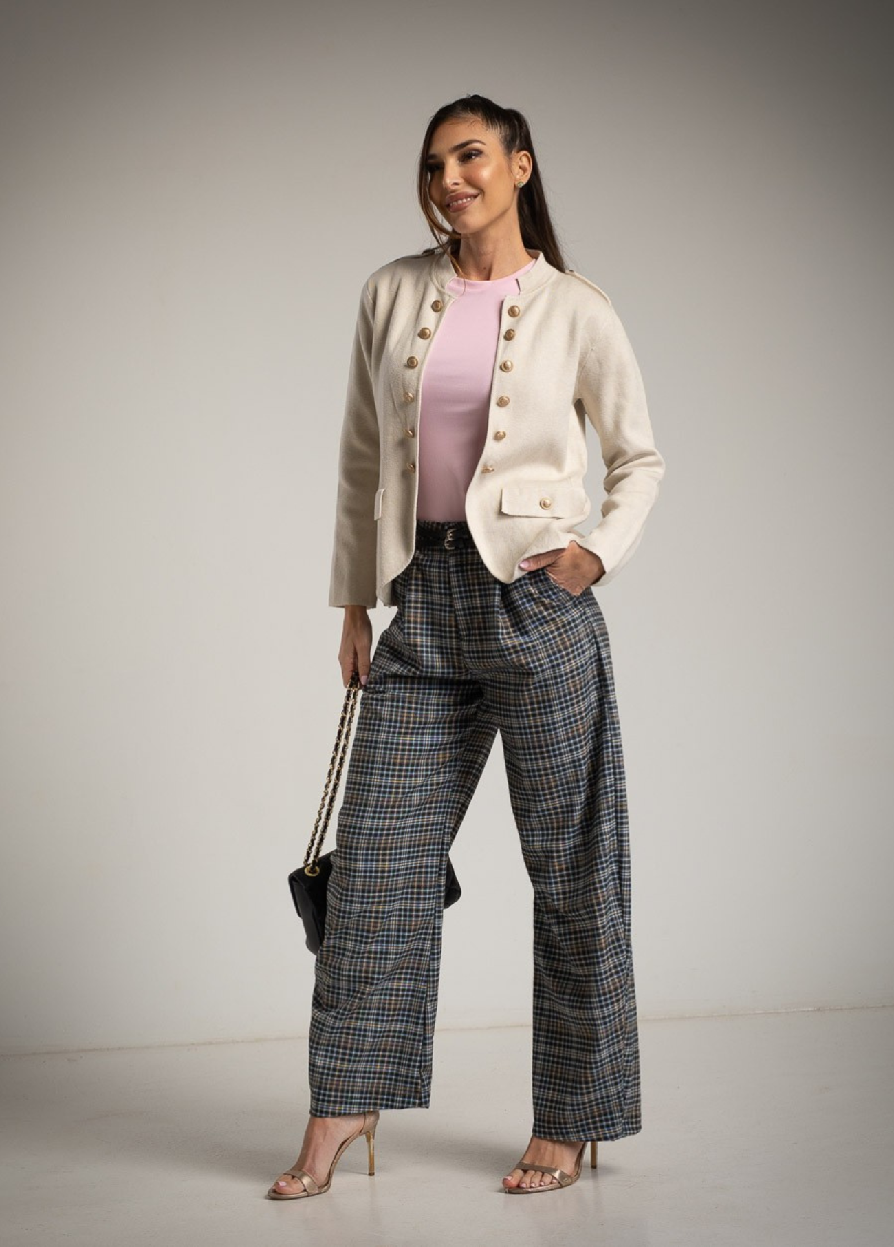 BLAZER MALHA COM BOTÕES MILITARES - ALBANOS