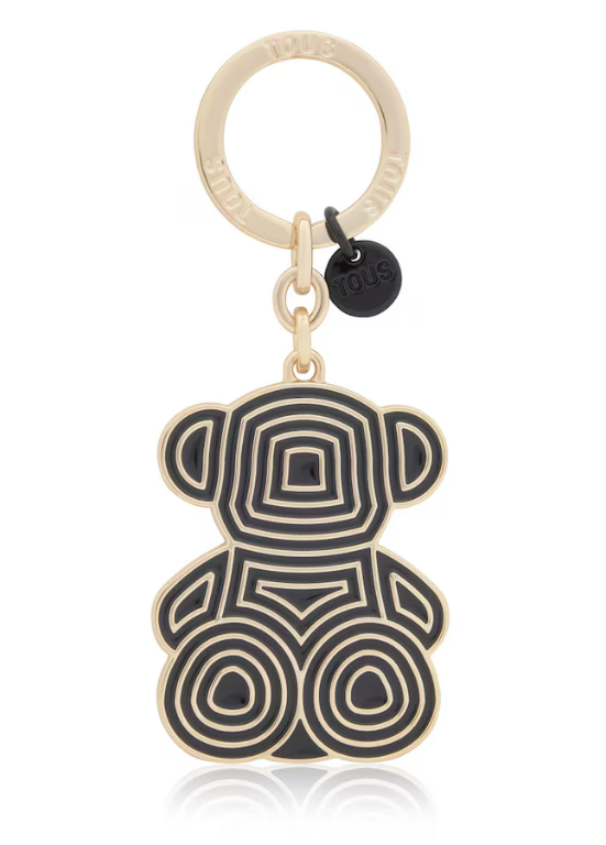 PORTA-CHAVES BOLD BEAR LINES EM PRETO - TOUS