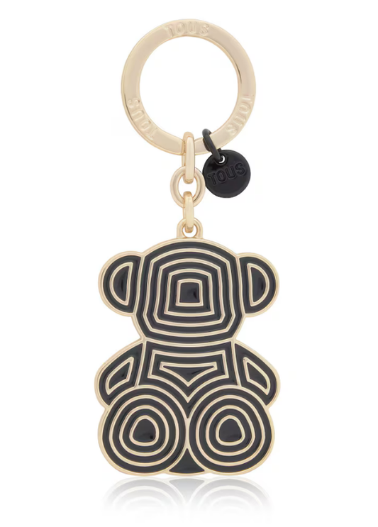 PORTA-CHAVES BOLD BEAR LINES EM PRETO - TOUS