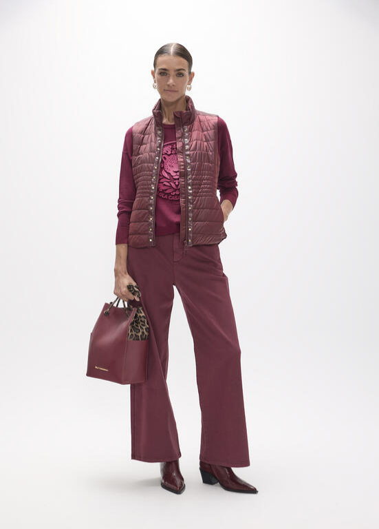 JEANS BORDEAUX LIGEIRAMENTE FLARE LC - LOLA CASADEMUNT