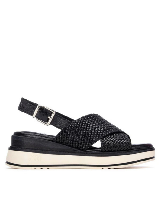 SANDÁLIAS PRETAS ENTRAÇADAS - XTI shoes