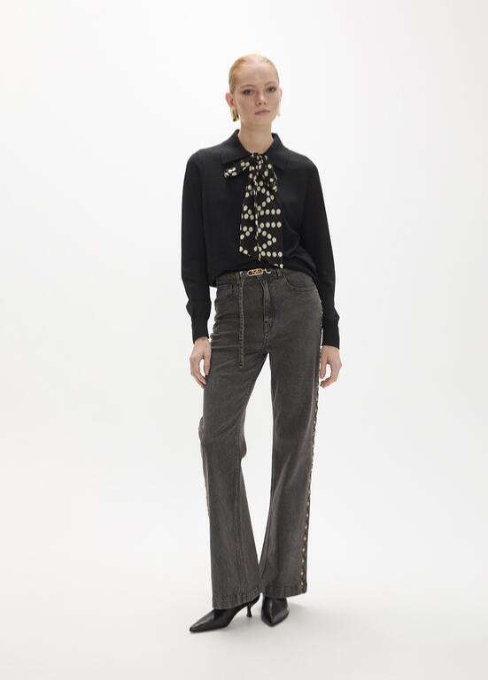 JERSEY COM DETALHE DE LAÇO BY MAITE - LOLA CASADEMUNT