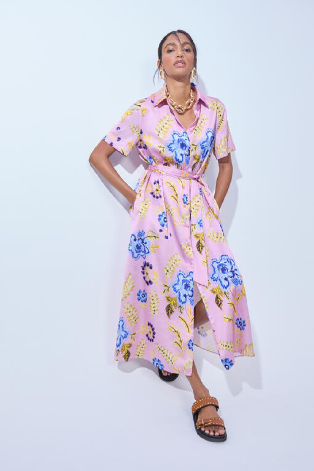 VESTIDO ESTAMPADO FLORAL - LOLA CASADEMUNT
