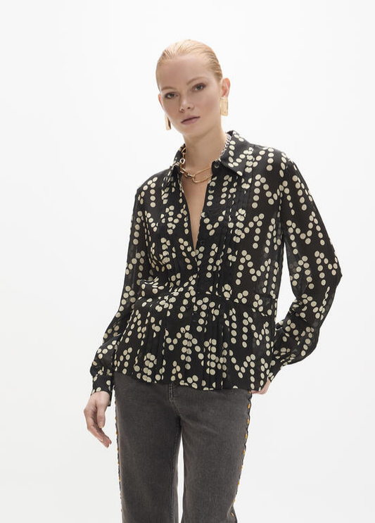 CAMISA COM MONOGRAMA EM BOLINHAS BY MAITE - LOLA CASADEMUNT