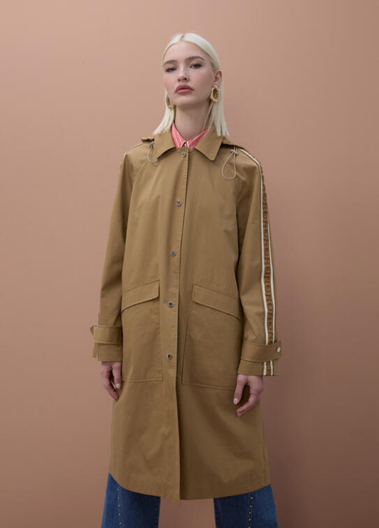 TRENCH COAT OVERSIZE COM FITAS LATERAIS - LOLA CASADEMUNT