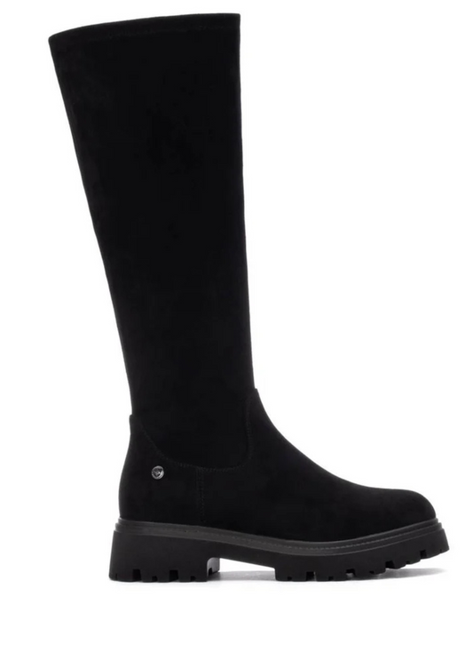 BOTA RASA ELÁSTICA DE CAMURÇA MACIA - XTI SHOES