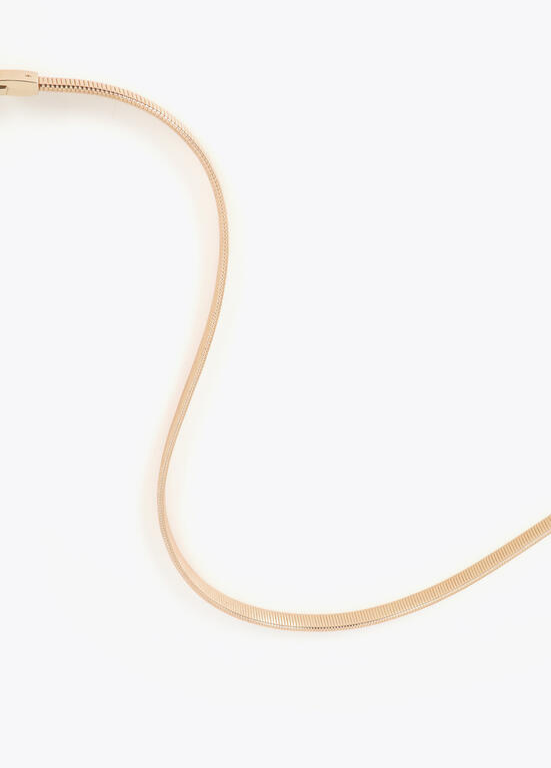 CINTO FINO DOURADO COM MONOGRAMA LC - LOLA CASADEMUNT
