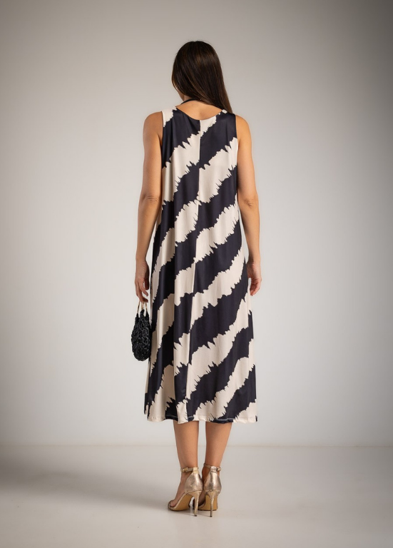 VESTIDO COMPRIDO EM LYCRA SEM MANGAS - ALBANO'S