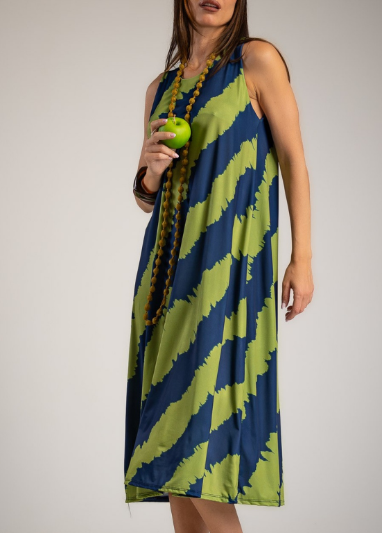 VESTIDO COMPRIDO EM LYCRA SEM MANGAS - ALBANO'S