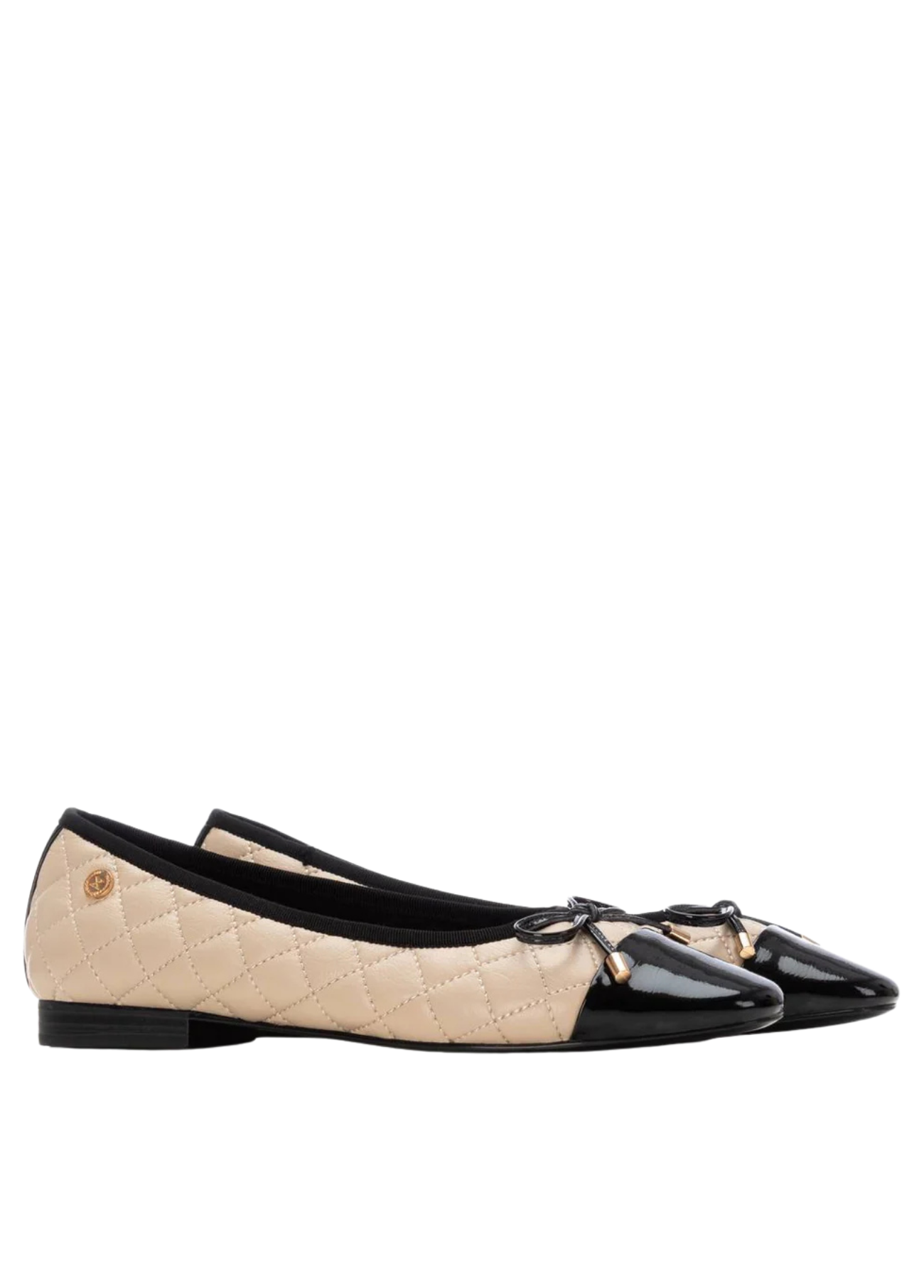 SABRINA BEGE E PRETO COM LAÇO - XTI SHOES