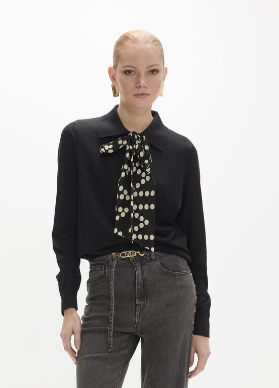 JERSEY COM DETALHE DE LAÇO BY MAITE - LOLA CASADEMUNT