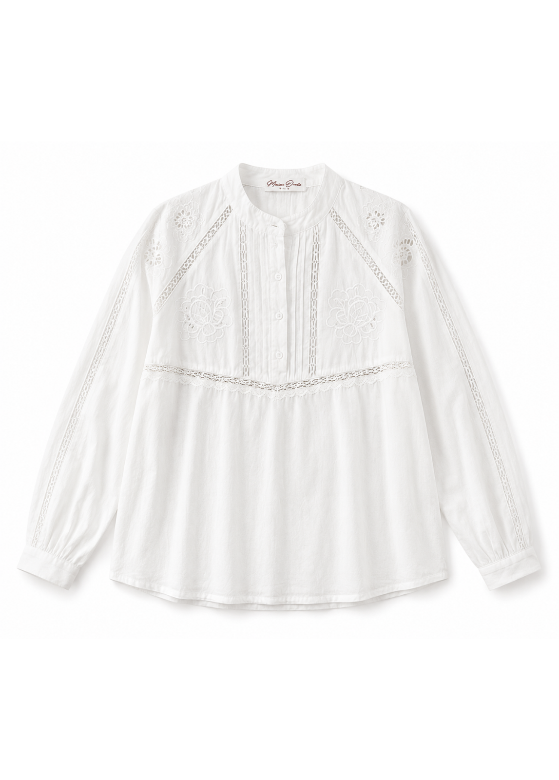 CAMISA EM ALGODÃO COM BORDADOS - ALIBY
