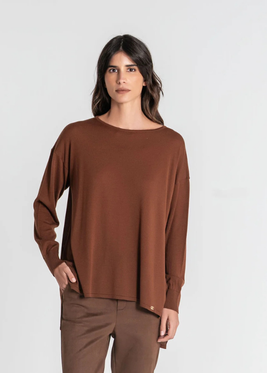 CAMISOLA DE MALHA LISA OVERSIZE - RUGA