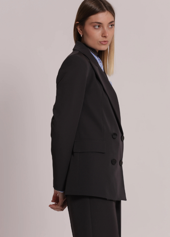 BLAZER LONGO CINZA ASSERTOADO COM TECIDO TÉCNICO - MIMI MUA