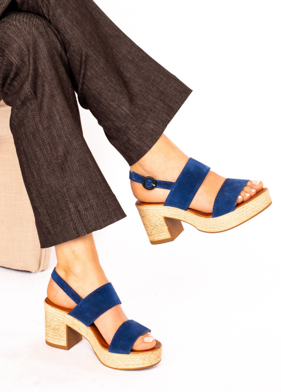 SANDALIAS DE PLATAFORMA ELEGANTES - TAPADAS