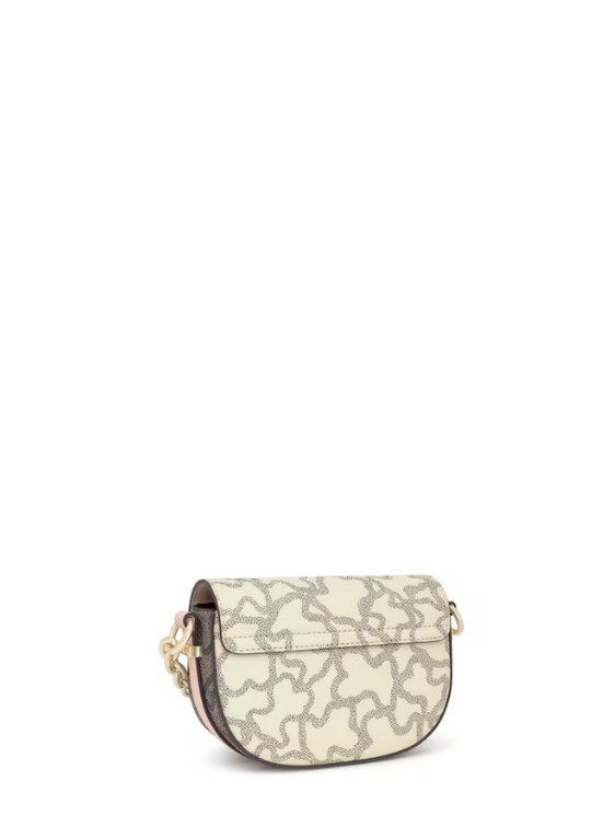 MINI MALA BEGE DE TIRACOLO MEIA LUA KAOS ICON - TOUS