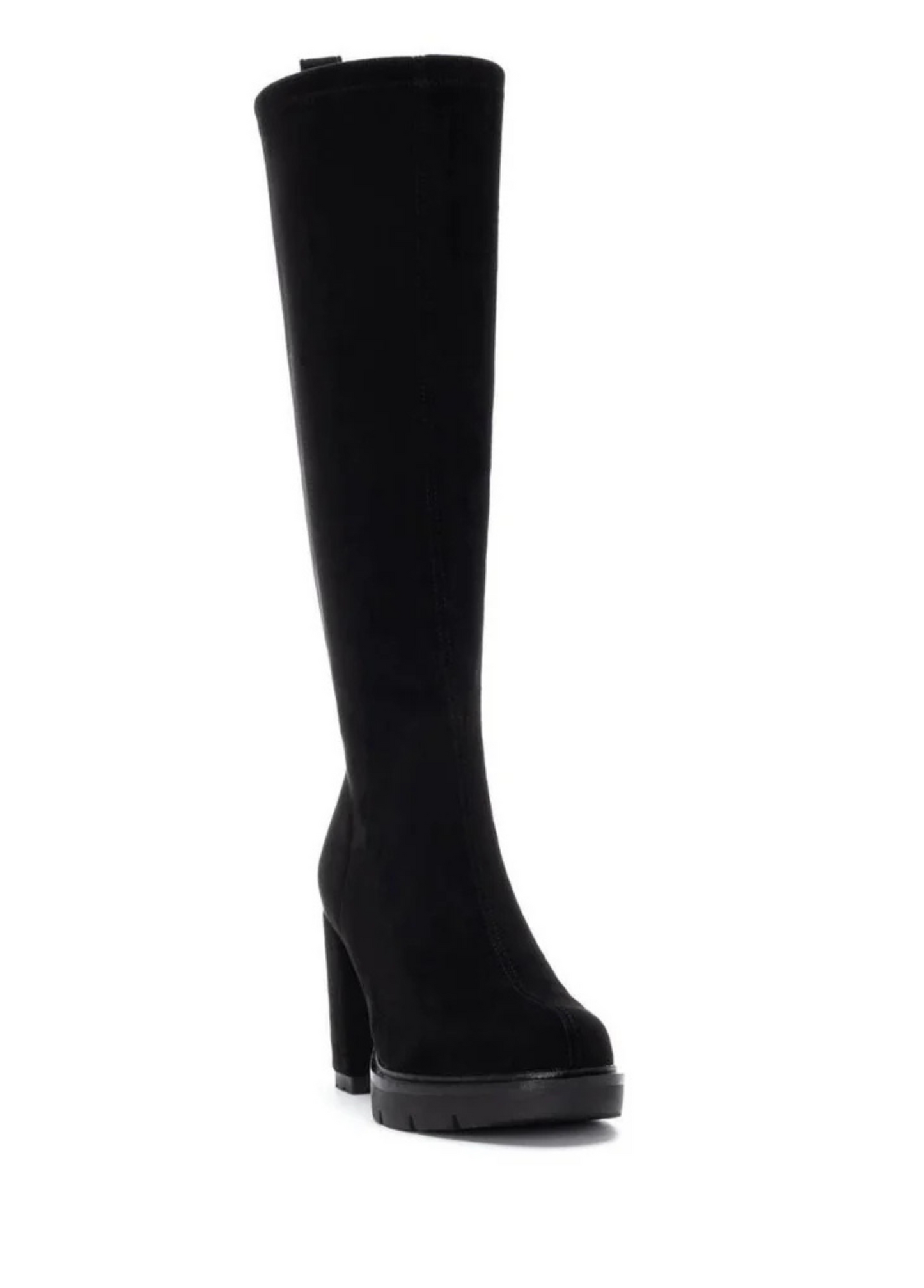 BOTA DE SALTO ELÁSTICA COM CAMURÇA MACIA - XTI SHOES