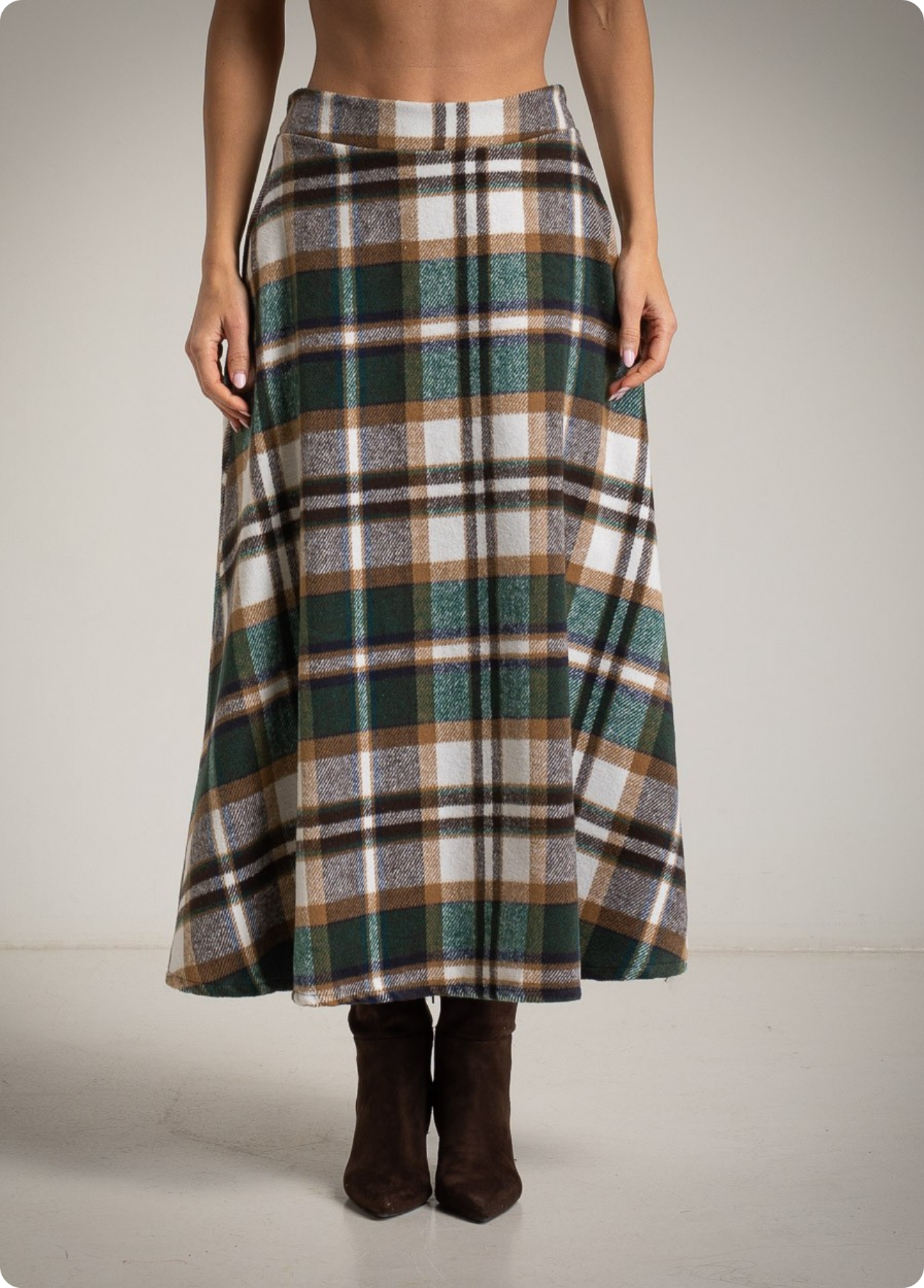 SAIA MIDI DE XADREZ VERDE - ALBANOS