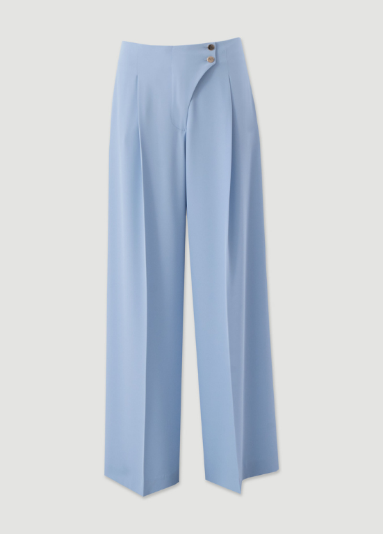 CALÇAS DE CINTURA SUBIDA COM CORTE WIDE LEG - FERRACHE