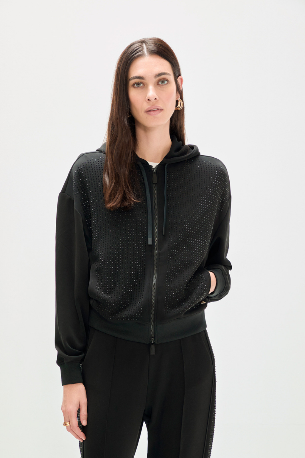 BLUSÃO DE NEOPRENE COM STRASS - LOLA CASADEMUNT