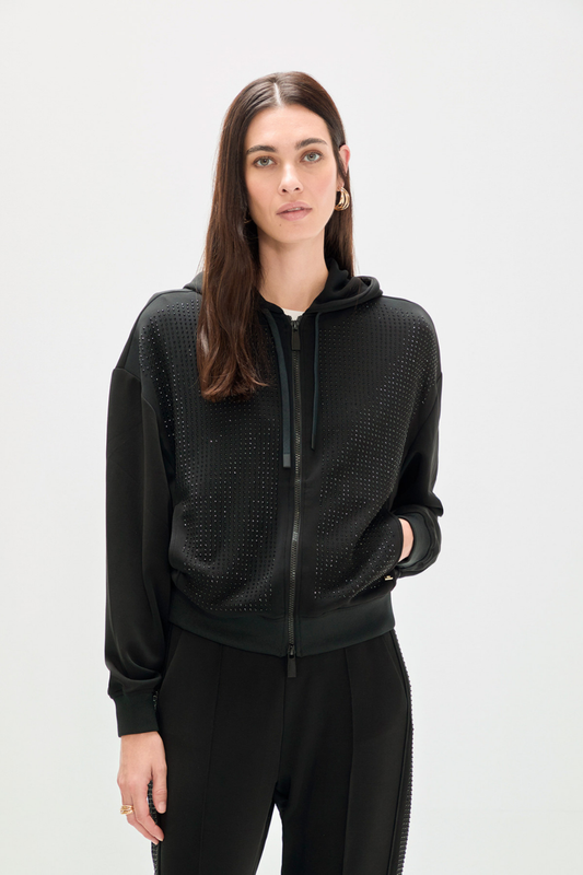 BLUSÃO DE NEOPRENE COM STRASS - LOLA CASADEMUNT