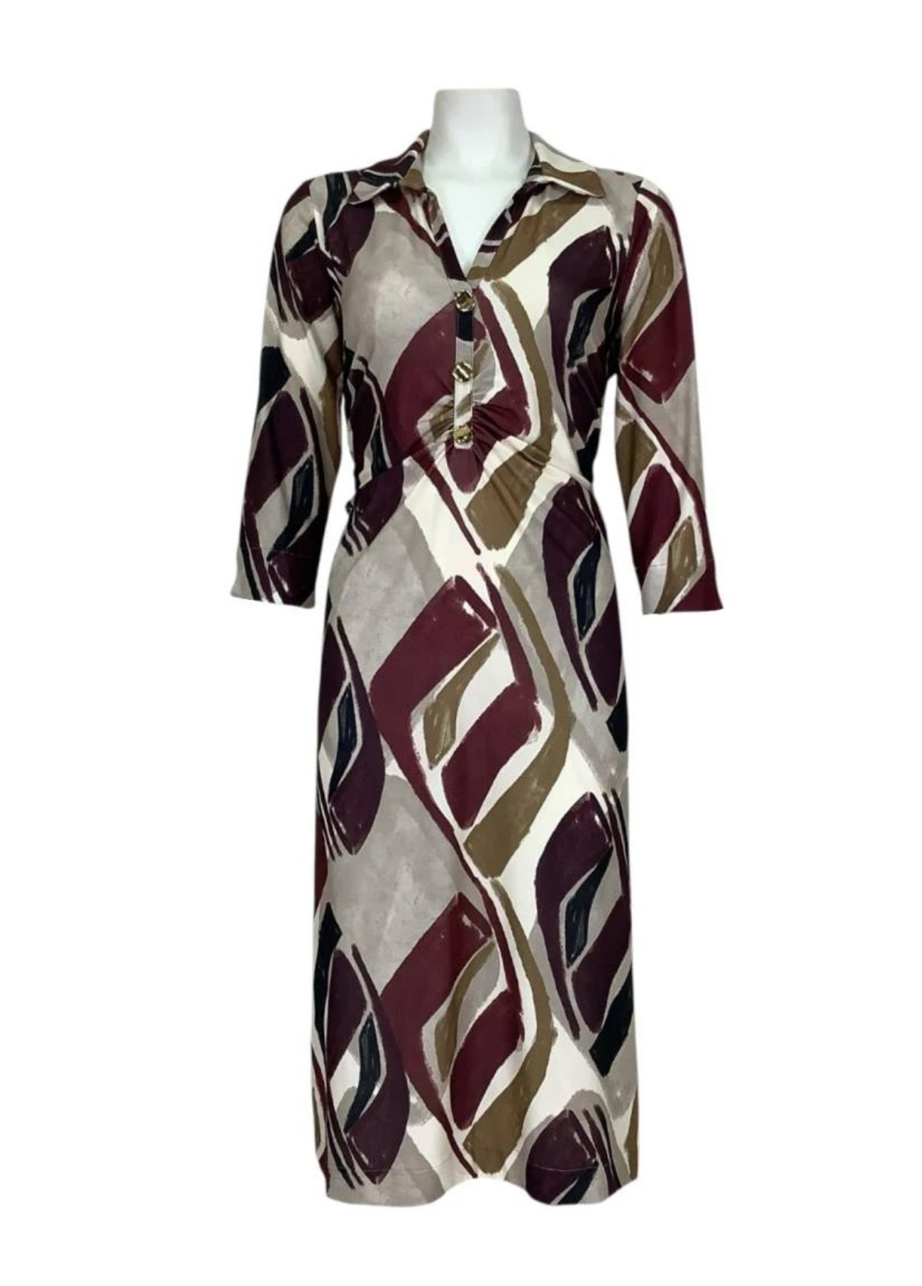 VESTIDO ESTILO CAMISEIRO ESTAMPADO - ADET