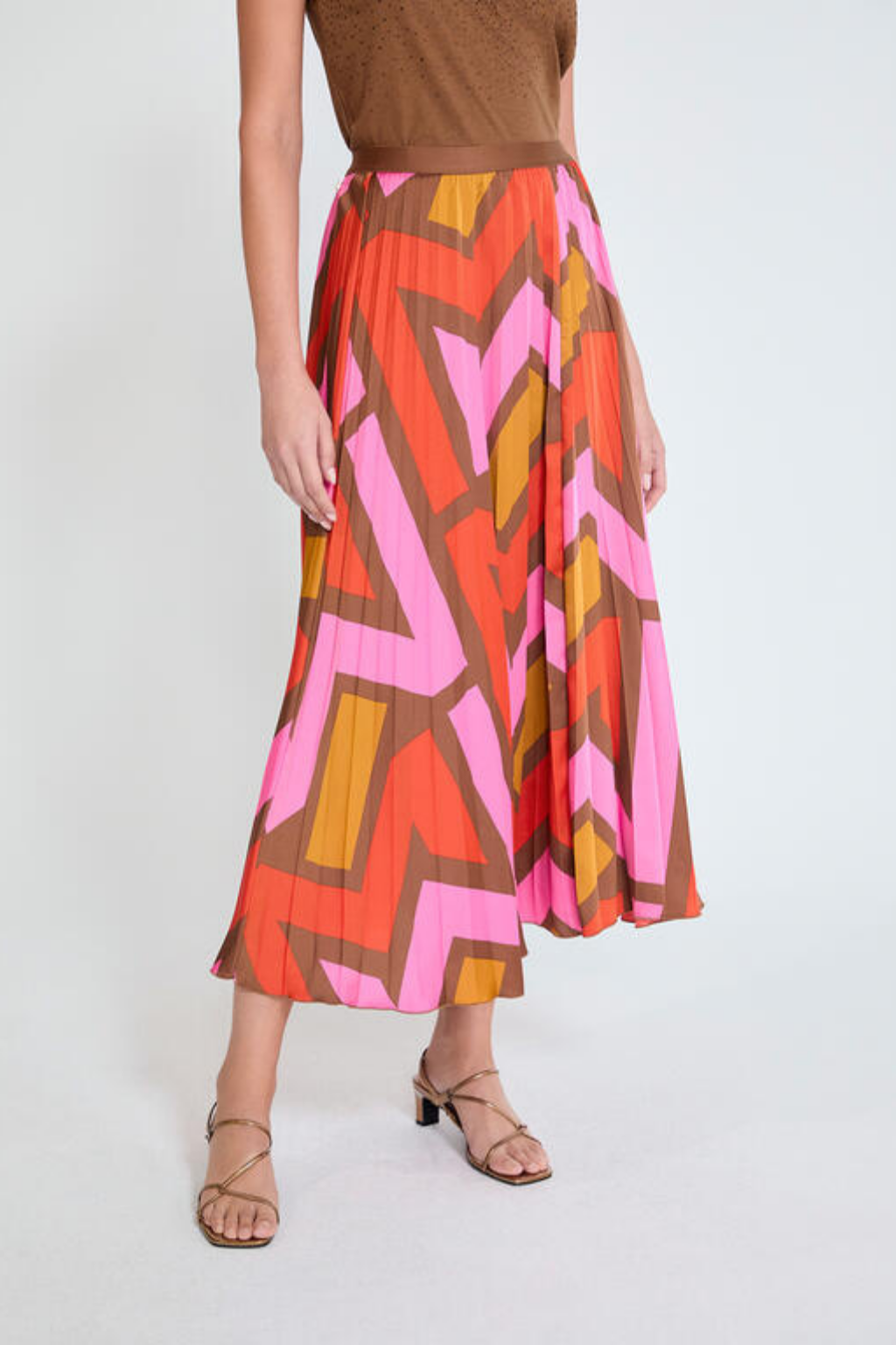 SAIA MIDI PLISSADA ESTAMPADA - LOLA CASADEMUNT BY MAITE