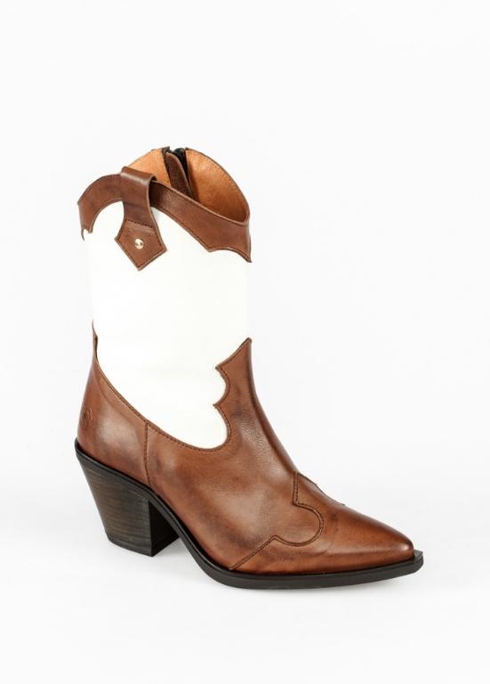 BOTA TEXANA BICOLOR - TAPADAS