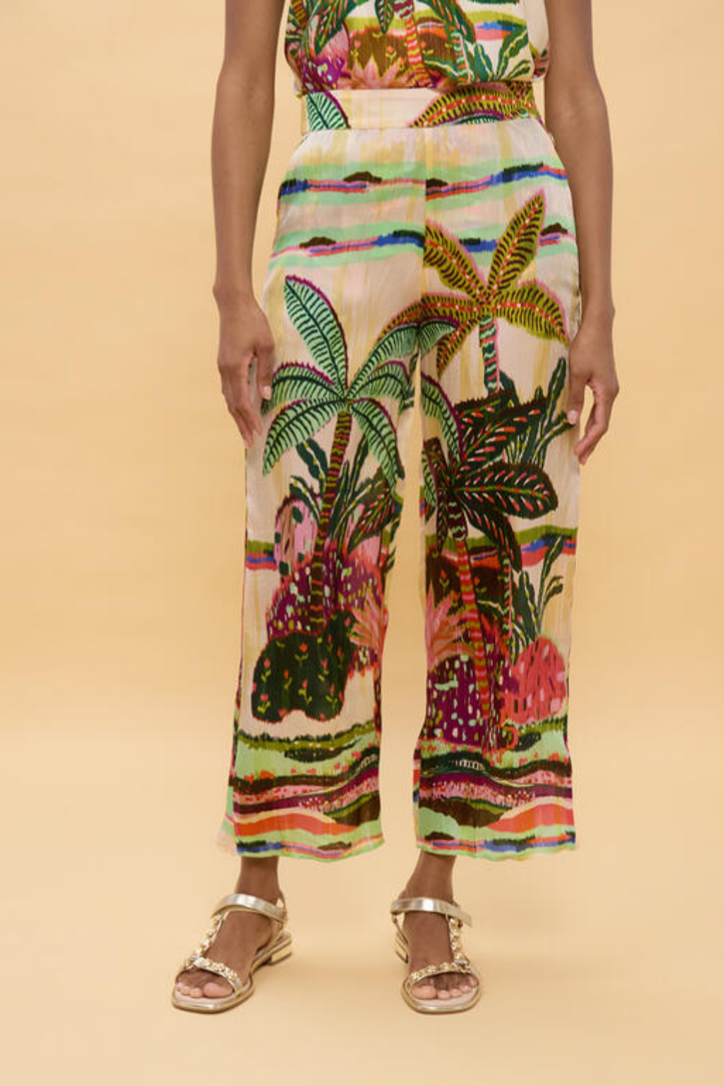 CALÇAS ESTAMPADO TROPICAL - LOLA CASADEMUNT