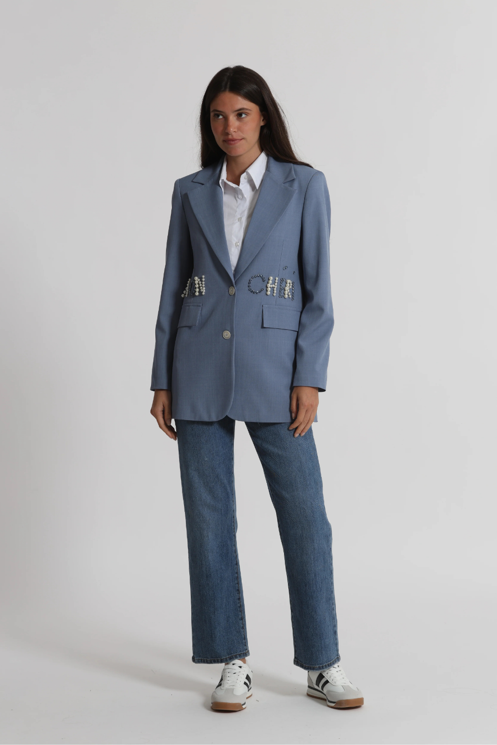 BLAZER COM DETALHE DE JÓIA - MIMI MUA