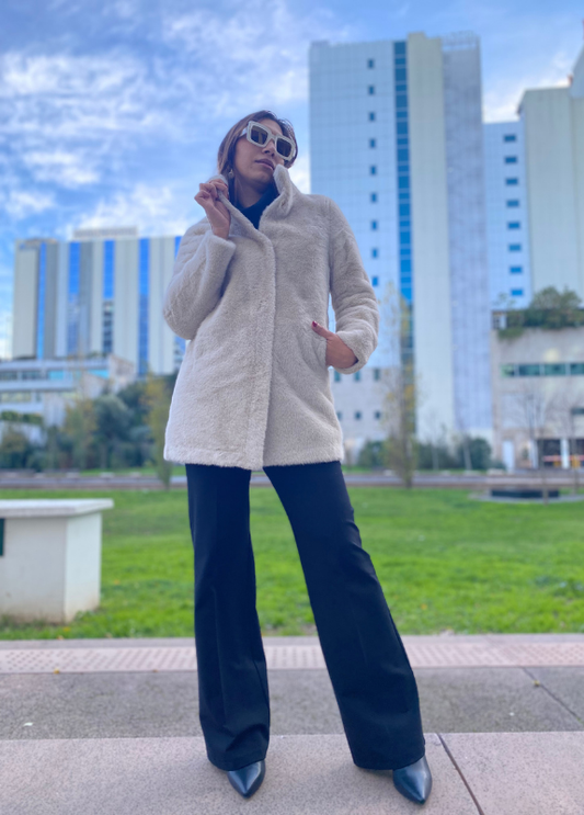 CASACO DE PÊLO SINTÉTICO - ALIBY