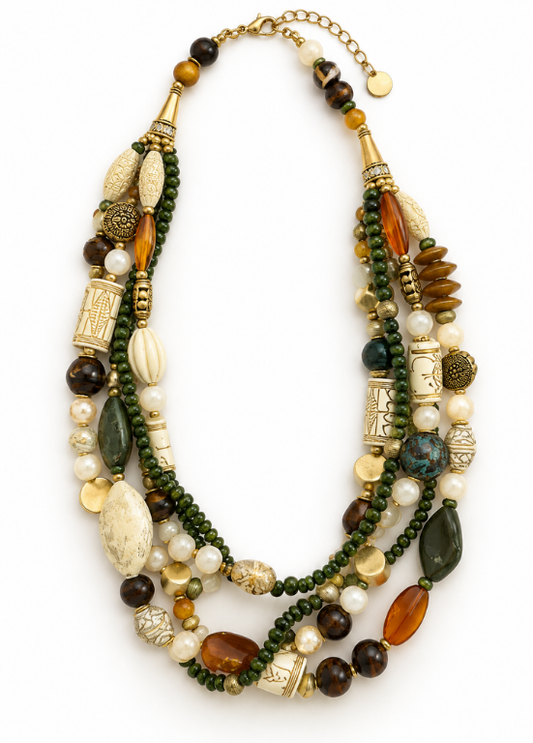 COLAR COMPRIDO BOHO MULTICOR - ALIBY