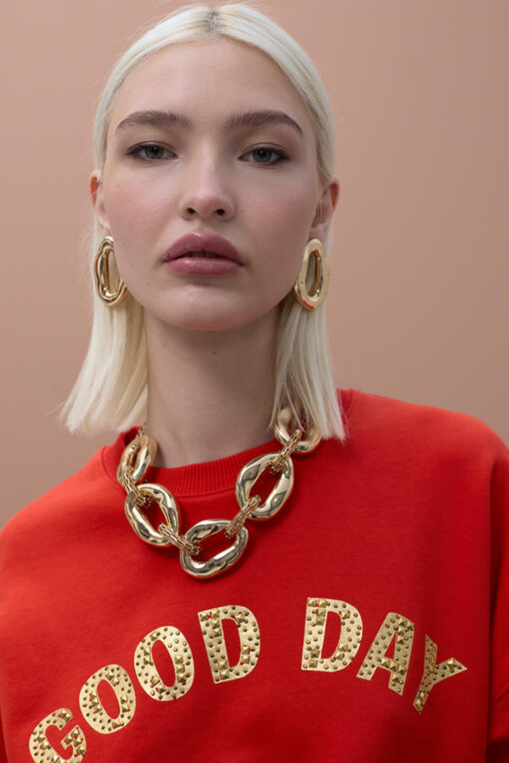 SWEATSHIRT VERMELHA GOOD DAY - LOLA CASADEMUNT