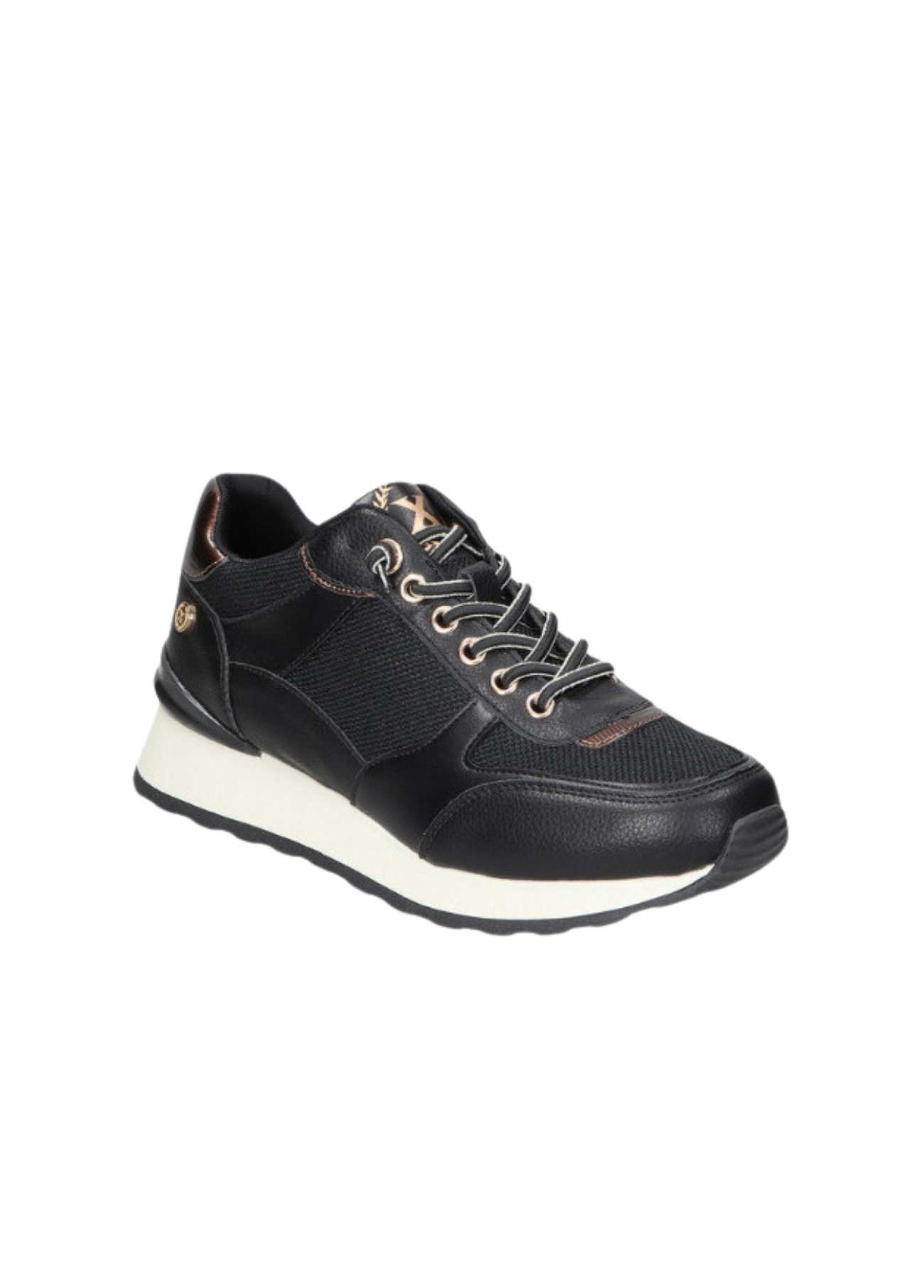TÉNIS PRETOS COM DETALHES EM BRONZE - XTI SHOES