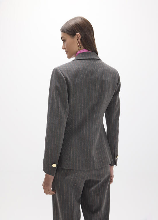 BLAZER CINTADO DE RISCA DIPLOMÁTICA - LOLA CASADEMUNT