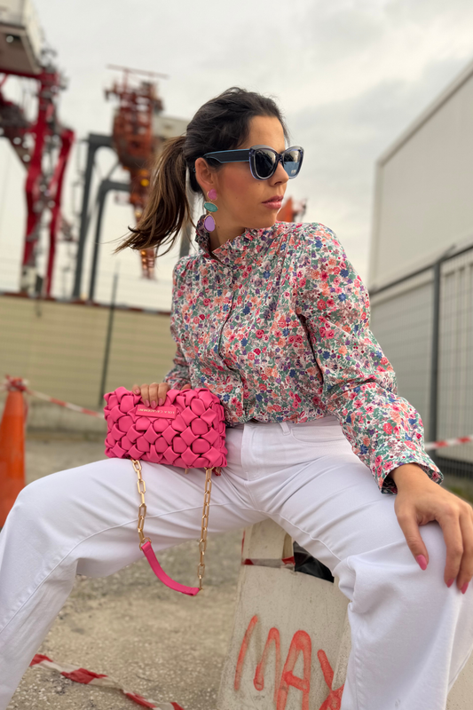 CAMISA FLORAL ESTILO ROMÂNTICO - ALIBY