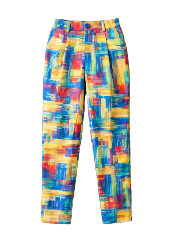 CALÇAS ESTAMPADO MULTICOLOR - ALIBY