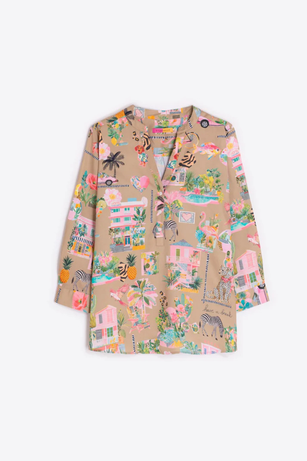 CAMISA ESTAMPADO " CALIFÓRNIA" - VILAGALLO